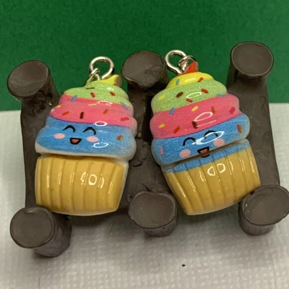 Cupcake Earring, Funny Food Earring, Gay Pride Earring, Baking Ear… - Picture 3 of 9
